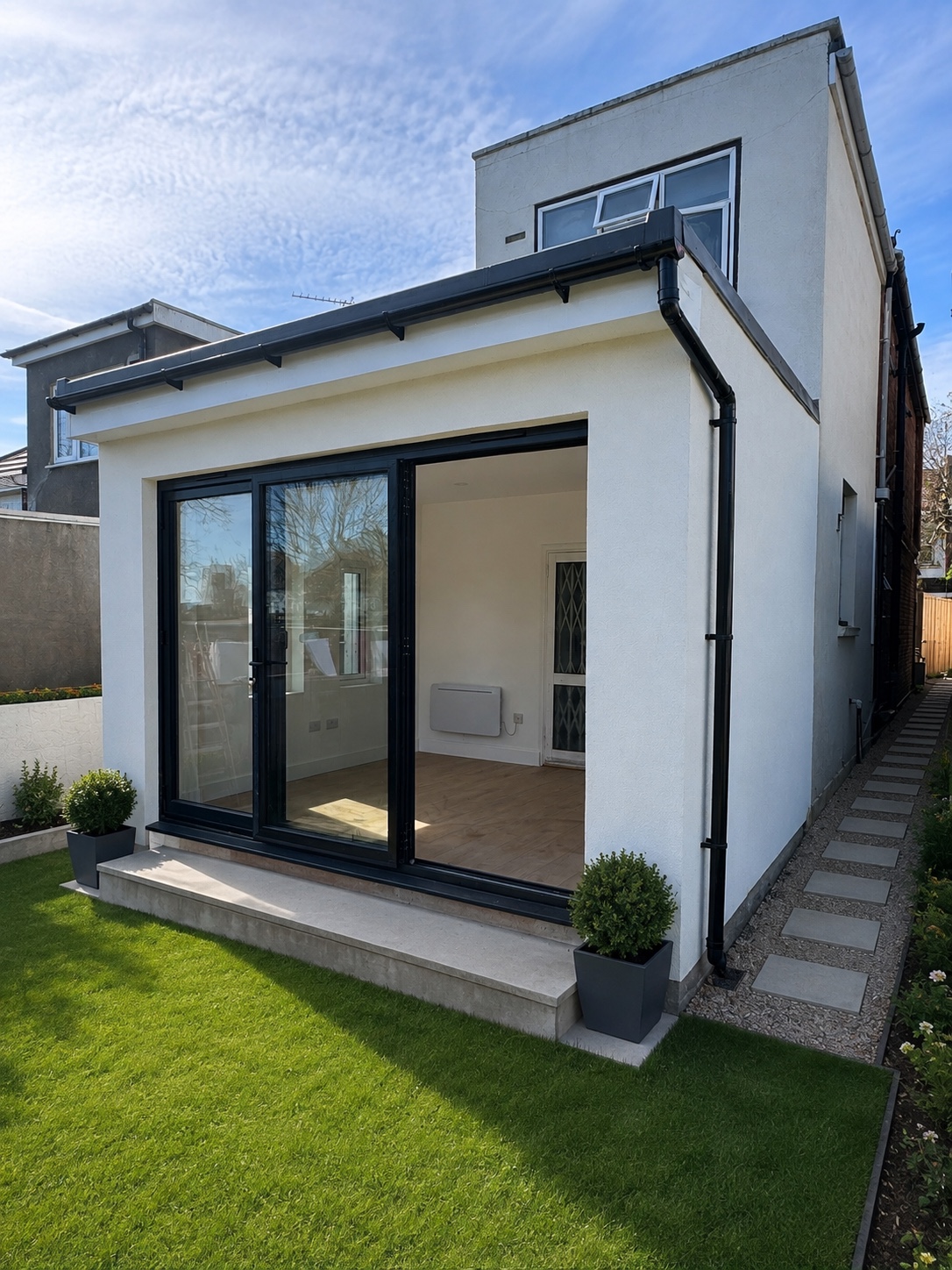 Completed side extension and interior transformation